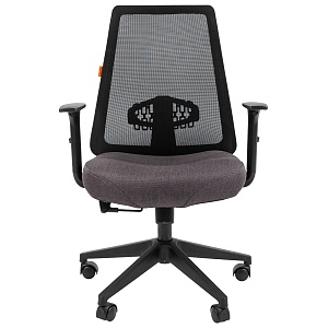 Офисное кресло CHAIRMAN 535 LT, ткань/сетка, черный/серый